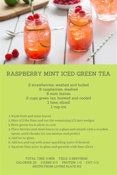 Rhode Island Nutrition Therapy — Raspberry Mint Iced Green Tea