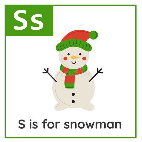 Snowman Flashcard Stock Illustrations 60 Snowman Flashcard Stock