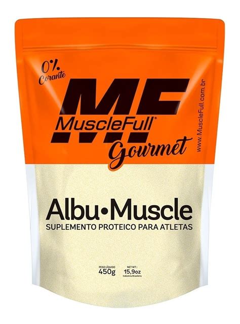 2x Albumina Pura Sabor 450g Muscle Full Nf Mercado Livre