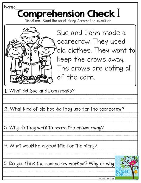 October No Prep Packets First Grade Reading Comprehension Reading