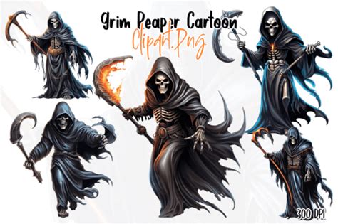 Grim Reaper Sublimation Clipart Graphic By Aspect Studio Creative Fabrica