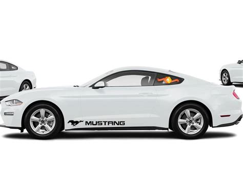 FORD MUSTANG 2X side vinyl body decals car sticker logo graphics emblem logo | Ford mustang ...