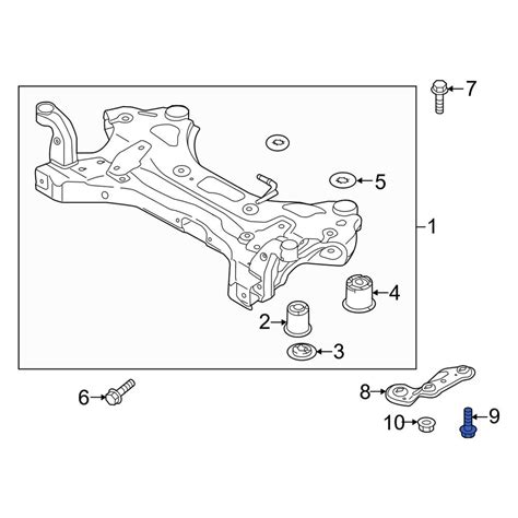 Kia OE 626172T100 Front Suspension Crossmember Bolt