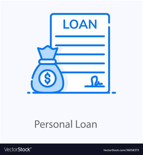 Personal loan Royalty Free Vector Image - VectorStock