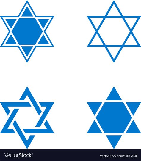 Star Of Israel Icon Royalty Free Vector Image Vectorstock