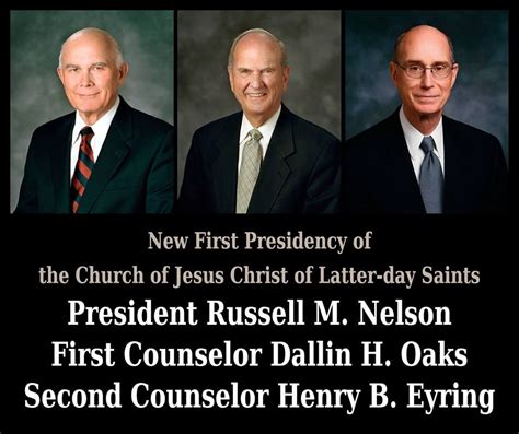 New Firstpresidency Of The Church Of Jesus Christ Of Latter Day