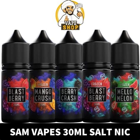 Sam Vapes Salt Nic 30ml Vape Juice 30mg And 50mg E Liquid