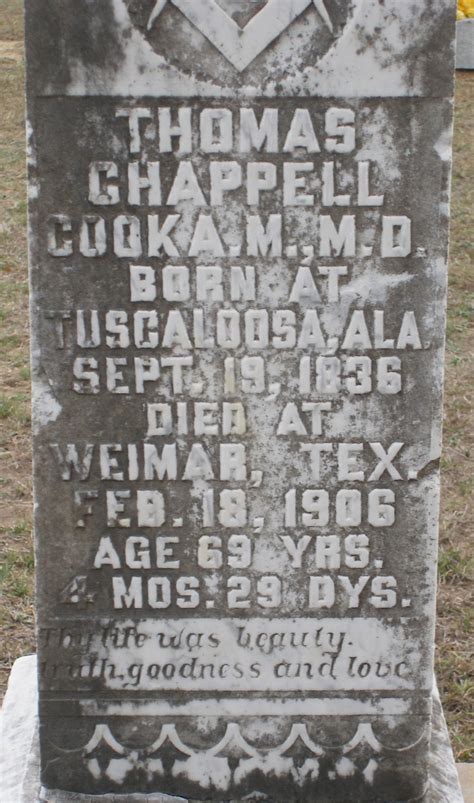 Dr Thomas Chappell Cook 1836 1906 Find A Grave Memorial