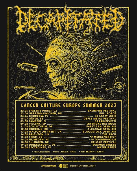 Decapitated Concert Tickets Live Tour Dates Bandsintown