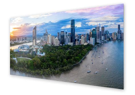 Panel Kuchenny HOMEPRINT Panorama Miasta Brisbane 125x50 Cm HOMEPRINT