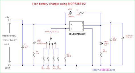 Lithium Ion Battery Circuit Diagram