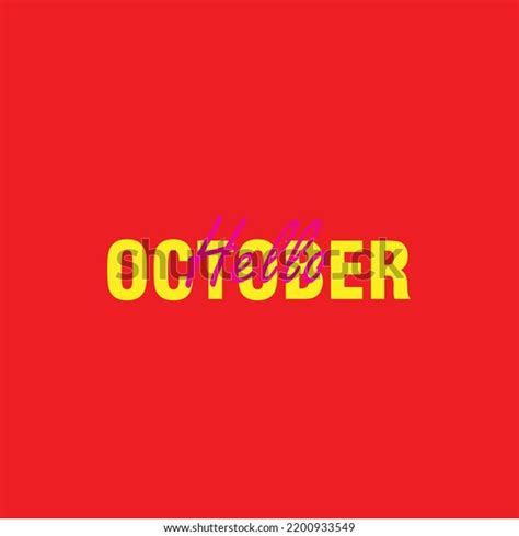 Handwritten Month Names December September October Stock Vector