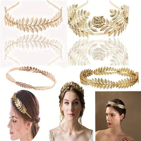 Leaves Shape Headband Leaf Shape Wedding Tiara Headband Golden Leaf