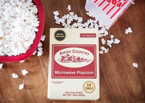 60ct Case Lite Natural Microwave Hulless | Amish Country Popcorn