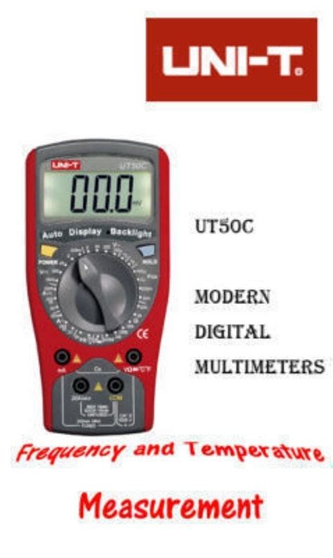 Uni T Ut50c Auto Sensor Modern Digital Multimeter Backlight Frequency