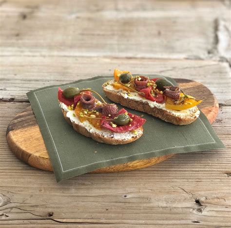 Recette Sacl Bruschetta Aux Poivrons Anchois C Pres Et Fromage