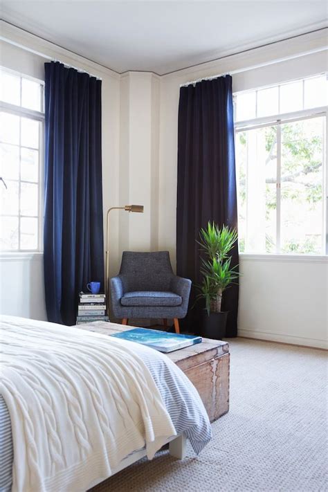 30+ Dark Blue Curtains Bedroom – DECOOMO