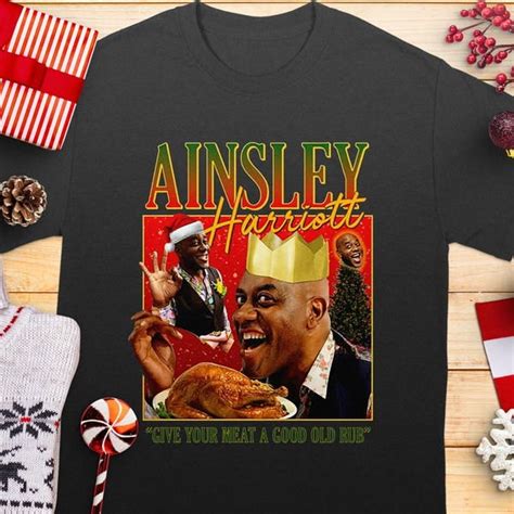 Ainsley Harriott Funny T Shirt Chef Meme Tee Christmas Cooking Humor