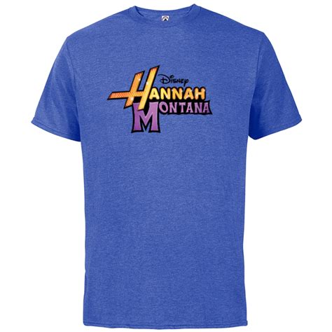 Disney Hannah Montana Logo Short Sleeve Cotton T Shirt For Adults