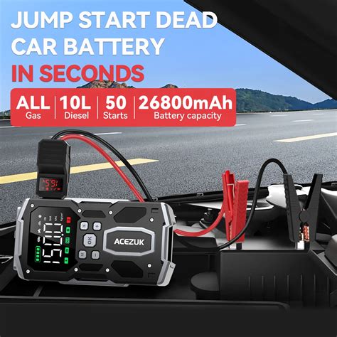 5 Star 2024 Portable Nultifunctional 12v Car Battery Jump Starter With Air Compressor 150psi