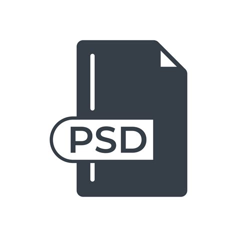 Psd File Format Icon Psd Extension Filled Icon Vector Art At