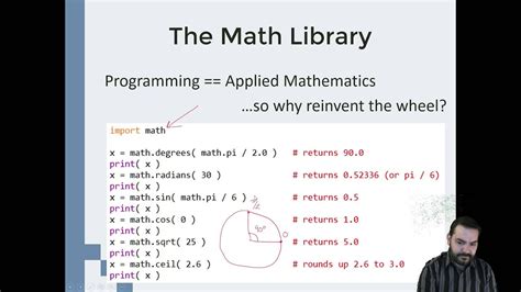 Python S Math Library Youtube