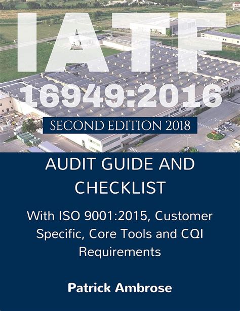 Iatf 169492016 Audit Guide And Checklist 2nd Edition English Edition