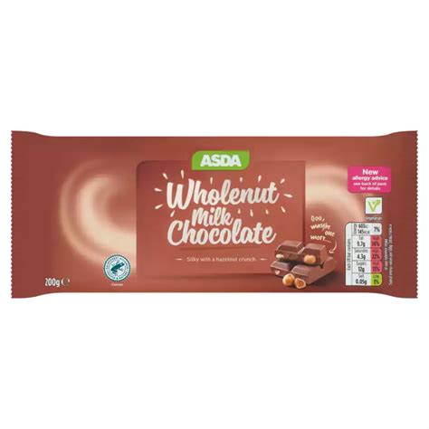 Asda Wholenut Milk Chocolate Bar Is Halal Suitable Halal Check