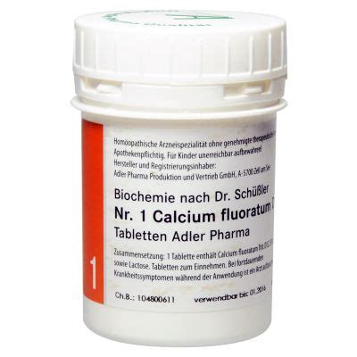 Schüßler Salz Nr 1 Calcium Fluoratum D12 zurrose at