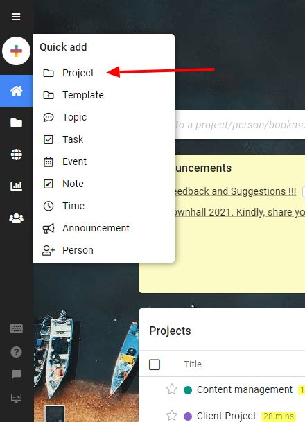 Add Project And Invite People Proofhub Help And Support