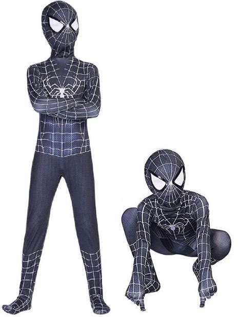 STRÓJ PRZEBRANIE KOSTIUM SPIDERMAN BLACK SPIDER MAN PAJĄK CZARNY 116