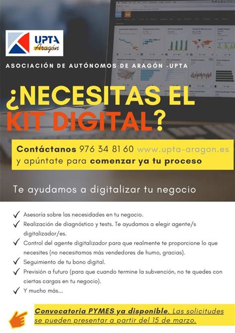 Necesitas El Kit Digital Para Tu Negocio Upta Arag N Uni N De