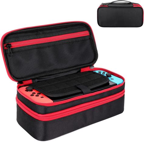 Sacoche De Transport Pour Nintendo Switch Switch Oled Double Couche De