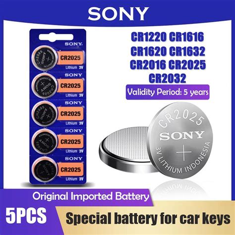 5pcs 100 Original SONY CR1220 CR1616 CR1620 CR1632 CR2016 CR2025