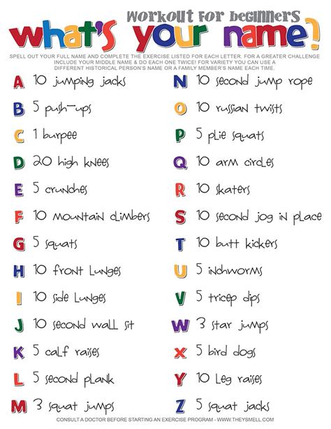 fit alphabet - workout fun for everyone - ROS Physical Education @ Home