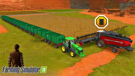 Farming Simulator 18 With Harvest Wheats And Biggest Trali Fs18