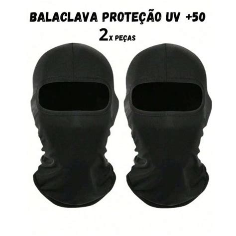 Kit Touca Ninja Balaclava Toca Uv Prote O Solar T Rmica