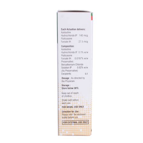 Azeflo Ft Nasal Spray 98 Gm Price Uses Side Effects Composition