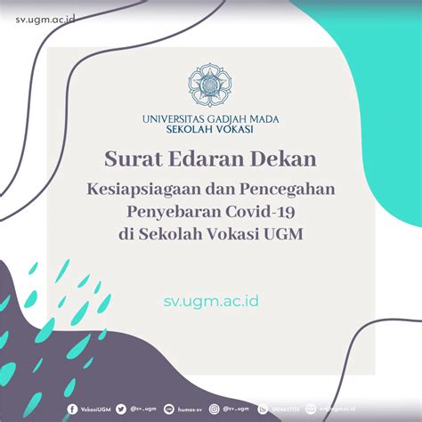 Surat Edaran Dekan Kesiapsiagaan Dan Pencegahan Penyebaran Covid 19 Di