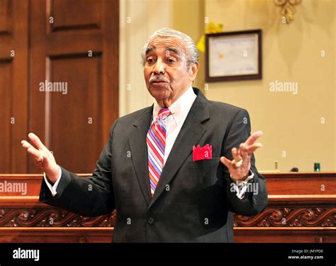 Us Amerikanischer Jurist Charles Rangel Demokrat Aus New York Fleht