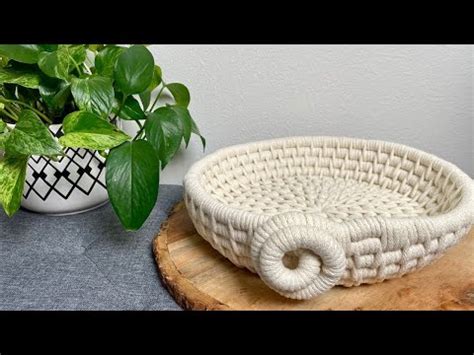 Easy Diy Coiled Basket Tutorials For Beginners By Macreme By Cre