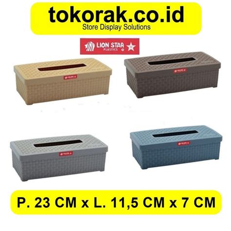 Jual Tempat Tissue Uk S Lion Star Kotak Tisu Motif Anyam Rato