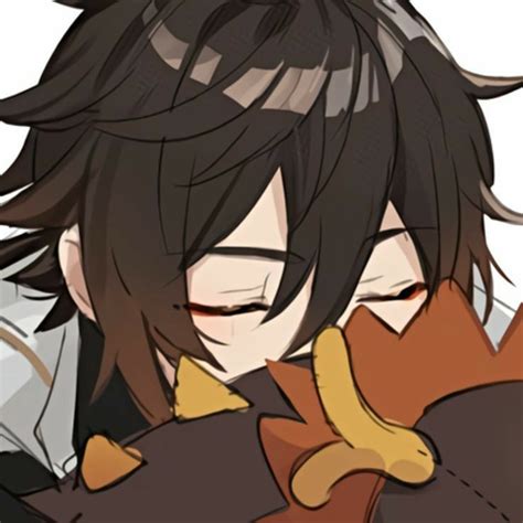 An Anime Character With Black Hair And Brown Eyes Is Holding A Banana In His Hand