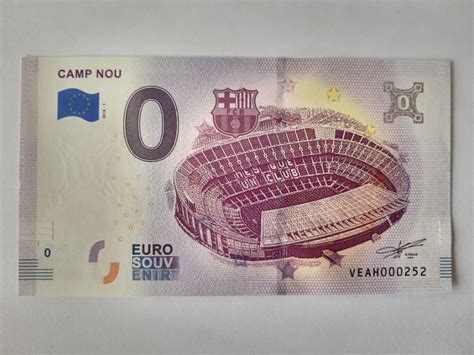 Notas 0 Euros Souvenir Castelo De S Jorge 2017 Camp Nou Lucky Luke