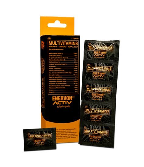 Enervon Activ Multivitamins Minerals Ginseng Royal Jelly