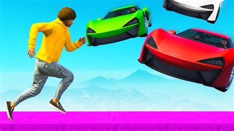 Flying Super Cars Vs Runners In Gta 5 Funny Moments Youtube