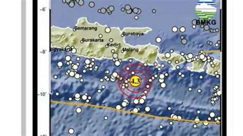 Gempa Bumi Di Jawa Timur Kamis 19 Oktober 2023 Info BMKG Kedalaman