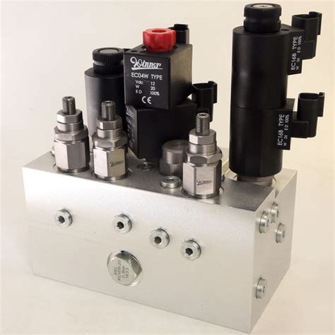 Multiple Compact Hydraulic Valve Manifolds Proportional Valve Block