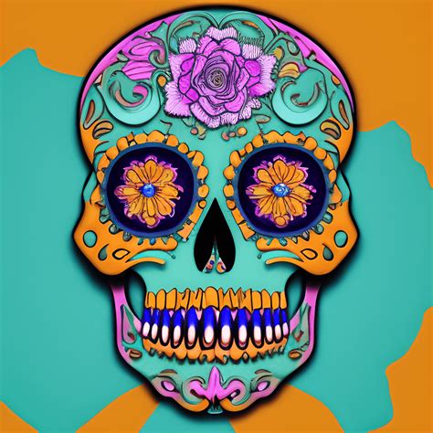 5d Sugar Skull Graphic · Creative Fabrica