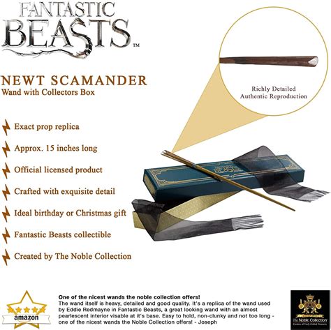 Newt scamander wand noble collection - tastemenu